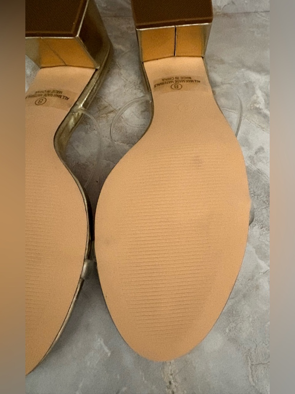 Lulu's Savina Gold Mules - Picture 8 of 14
